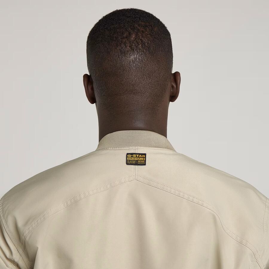 G-STAR RAW Heren Jassen Unpadded Bomber Jkt Beige - Foto 7