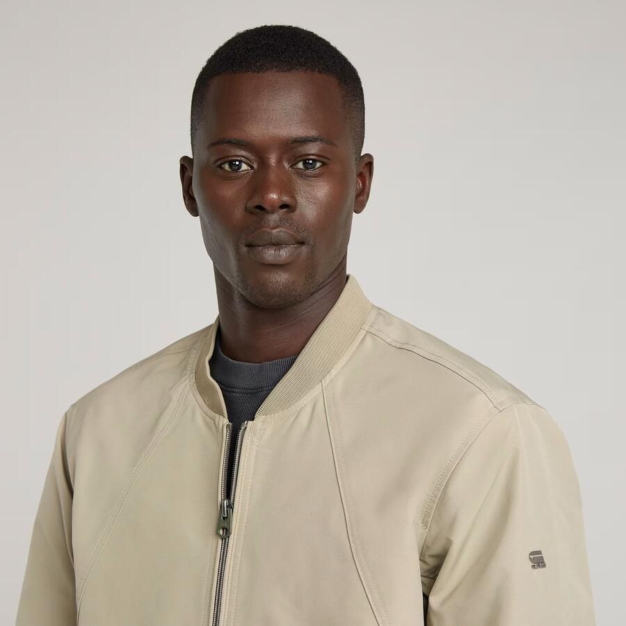 G-STAR RAW Heren Jassen Unpadded Bomber Jkt Beige - Foto 8