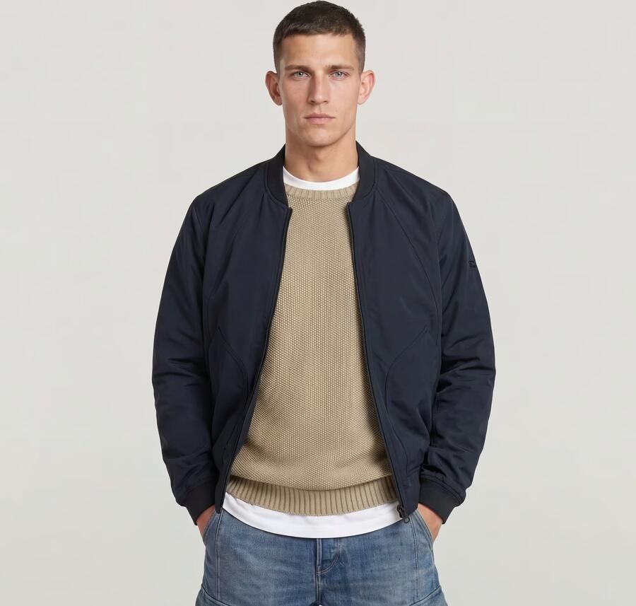 G-Star RAW Bomberjack Unpadded Donkerblauw Heren - Foto 4