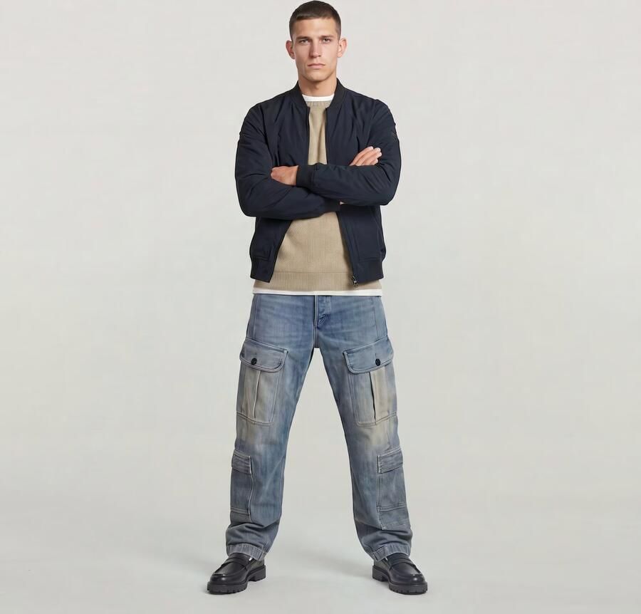 G-Star RAW Bomberjack Unpadded Donkerblauw Heren - Foto 3