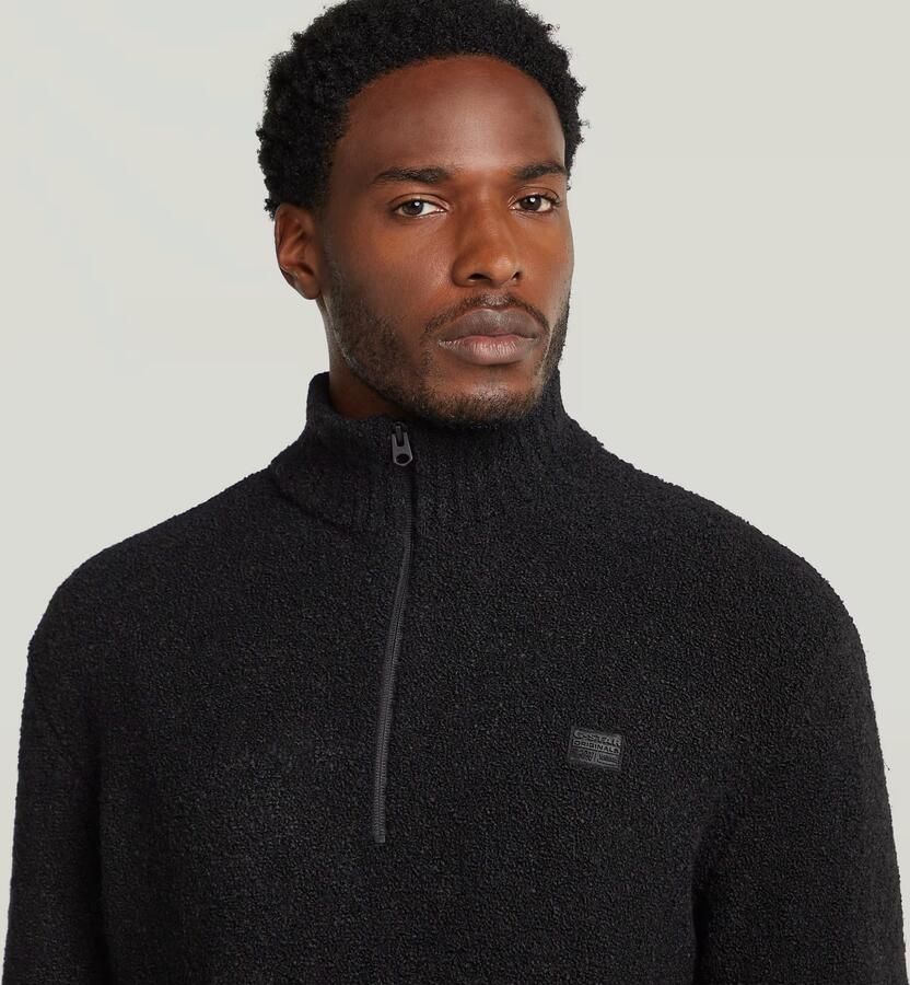 G-Star RAW Boucle Skipper Gebreide Trui Zwart Heren - Foto 3