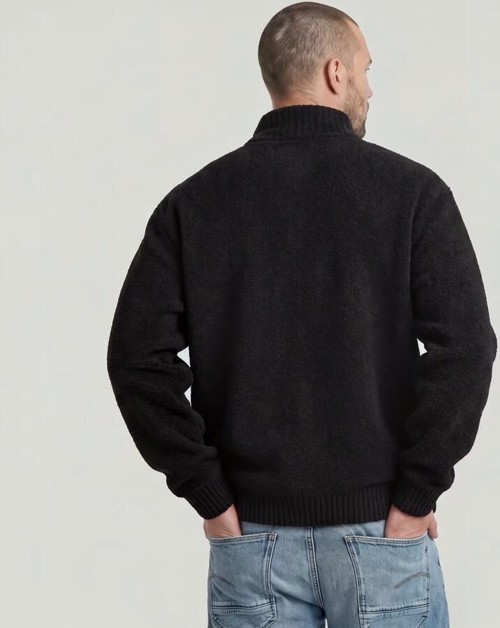 G-Star RAW Boucle Skipper Gebreide Trui Zwart Heren - Foto 4