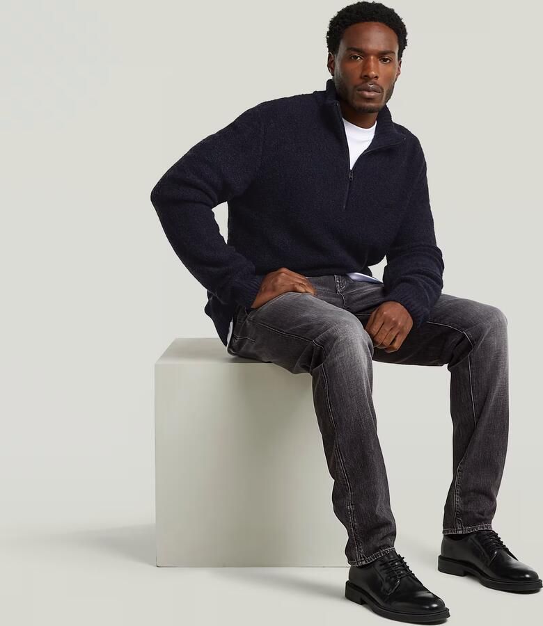 G-Star RAW Boucle Skipper Knit Donkerblauw Heren - Foto 4