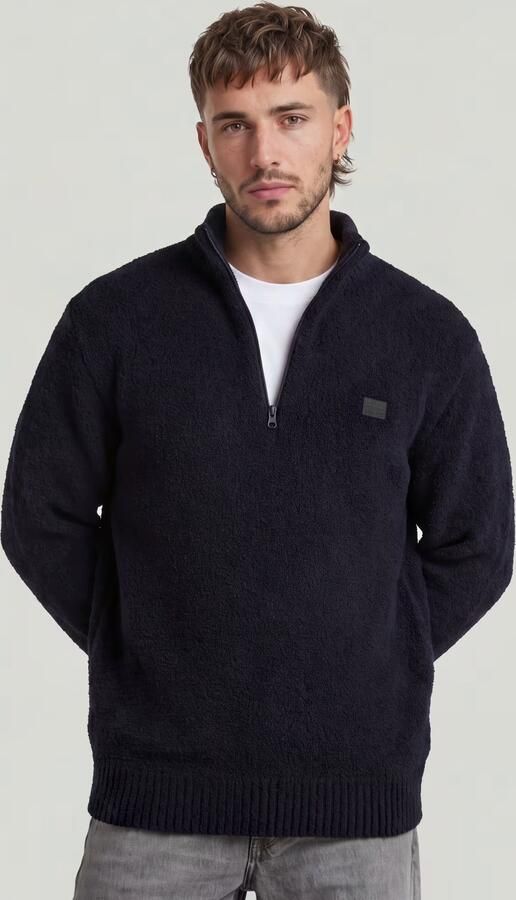G-Star RAW Boucle Skipper Knit Donkerblauw Heren - Foto 9