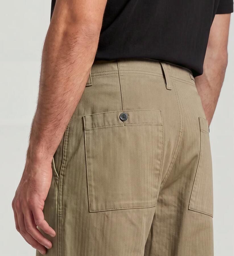 G-Star RAW Boulder Pleated Chino Bruin Heren - Foto 3