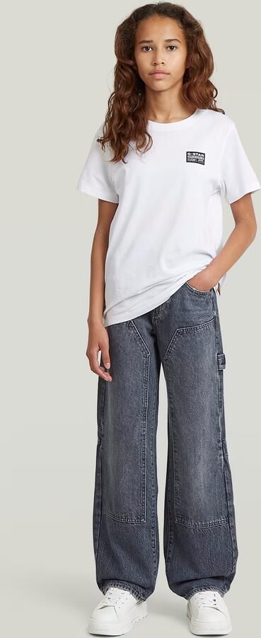 G-Star RAW Bowey 3D Carpenter Loose jeans voor meisjes Donkerblauw meisjes - Foto 4