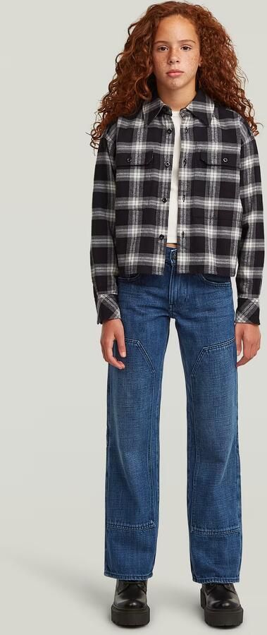 G-Star RAW Bowey 3D Carpenter Loose jeans voor meisjes Midden blauw meisjes - Foto 6