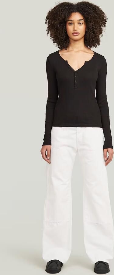 G-Star RAW Bowey 3D Carpenter Loose Jeans Wit Dames - Foto 4