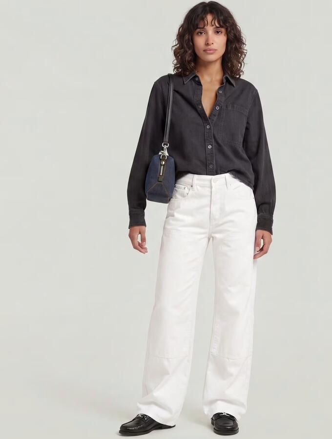 G-Star RAW Bowey Barrel Carpenter Jeans Wit Dames - Foto 6