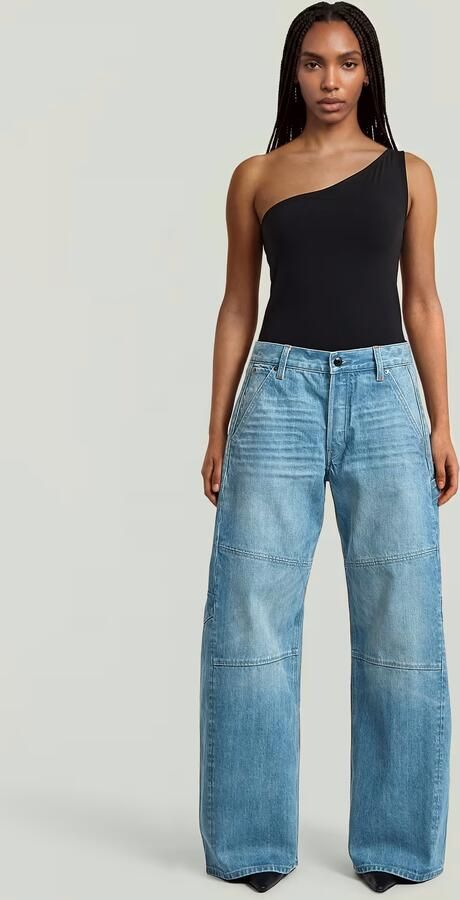 G-Star RAW Bowey Barrel Extreme Loose Jeans Midden blauw Dames - Foto 6