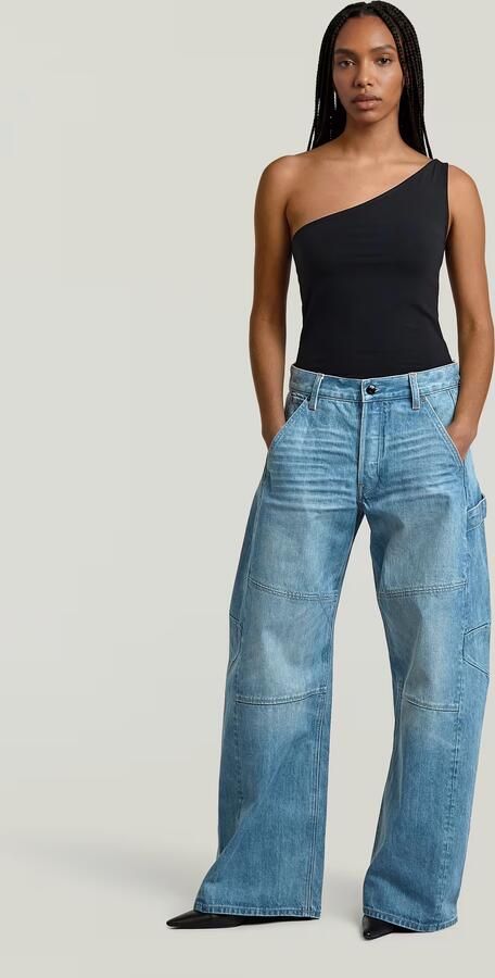 G-Star RAW Bowey Barrel Extreme Loose Jeans Midden blauw Dames - Foto 7