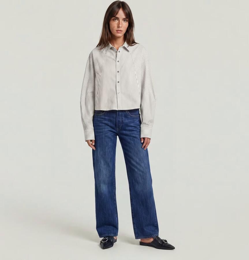 G-Star RAW Bowey Barrel Jeans Donkerblauw Dames - Foto 6
