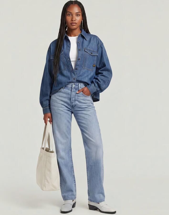 G-Star RAW Bowey 3D Boyfriend Jeans Lichtblauw Dames - Foto 13
