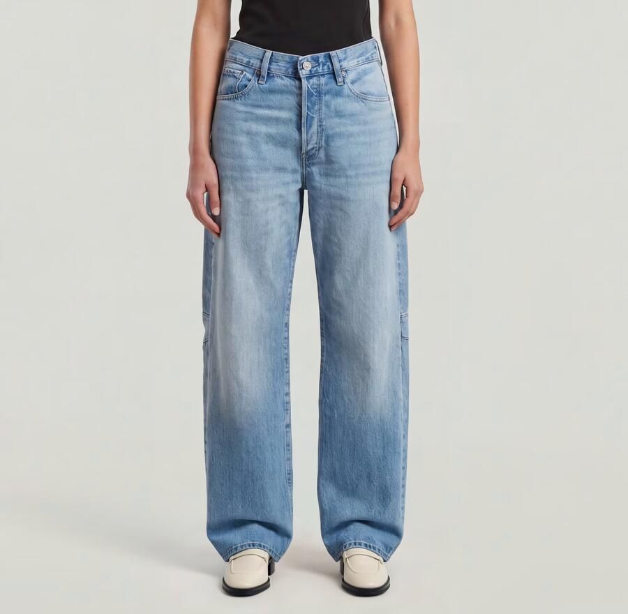 G-Star Raw Boyfriend Jeans D25372-E266 BOWEY 3D BOYFRIEND WMN-H545 FADED RHINE BLUE - Foto 5