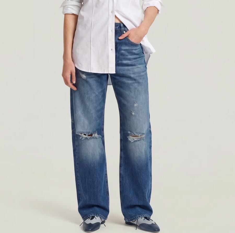 G-Star RAW Bowey Barrel Jeans Midden blauw Dames - Foto 3