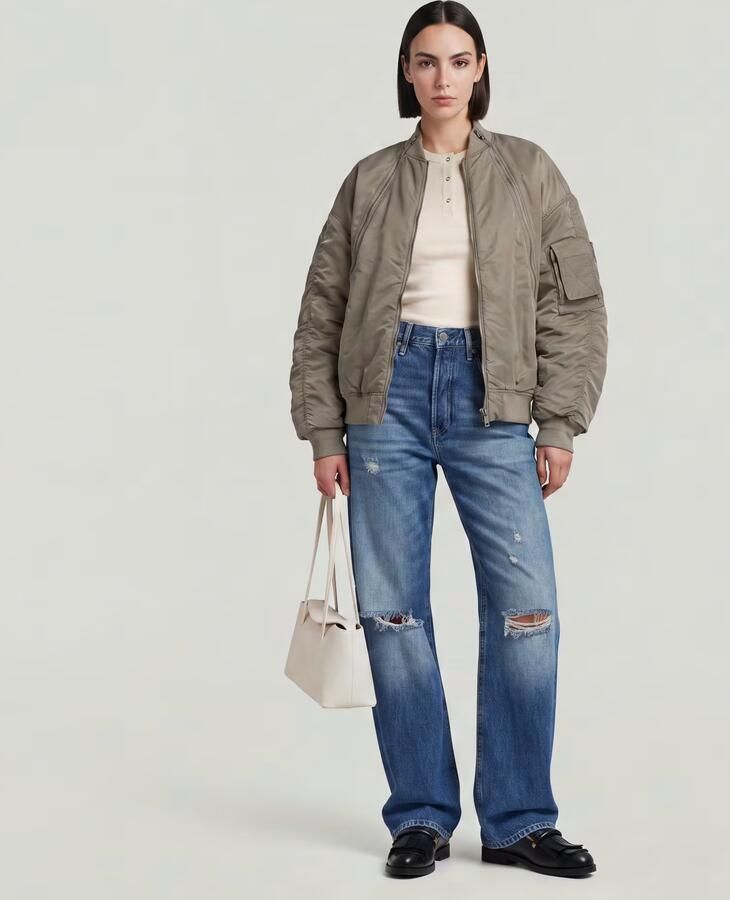 G-Star RAW Bowey Barrel Jeans Midden blauw Dames - Foto 6