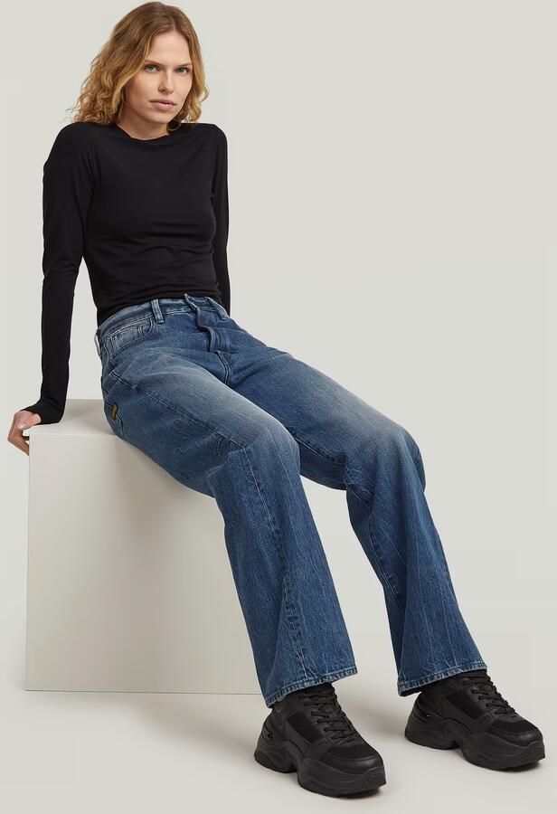 G-Star RAW Bowey Barrel Jeans Donkerblauw Dames - Foto 5