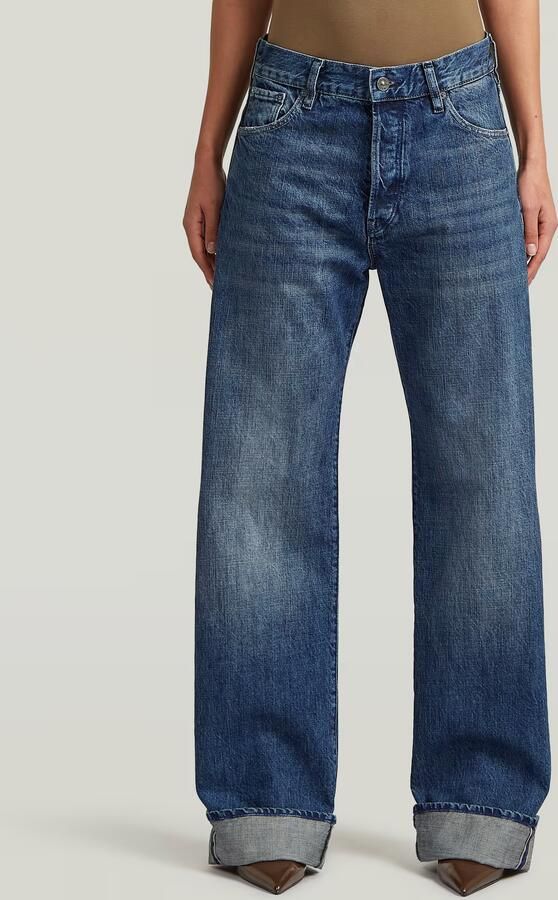 G-Star RAW Bowey Barrel Selvedge Jeans Donkerblauw Dames