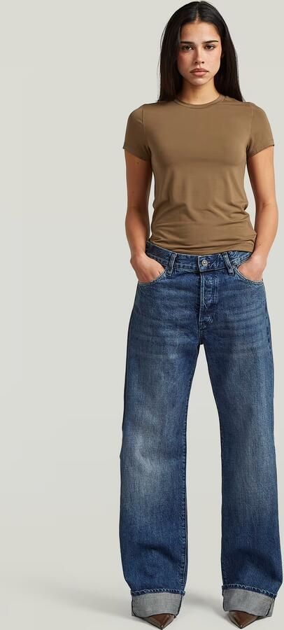 G-Star RAW Bowey Barrel Selvedge Jeans Donkerblauw Dames - Foto 6