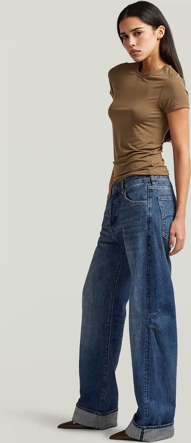 G-Star RAW Bowey Barrel Selvedge Jeans Donkerblauw Dames - Foto 7