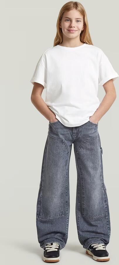 G-Star RAW Bowey Carpenter Loose Jeans voor meisjes Donkerblauw meisjes - Foto 5