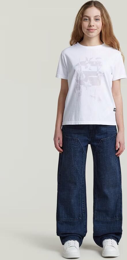 G-Star RAW Bowey Carpenter Loose Jeans voor meisjes Midden blauw meisjes - Foto 5