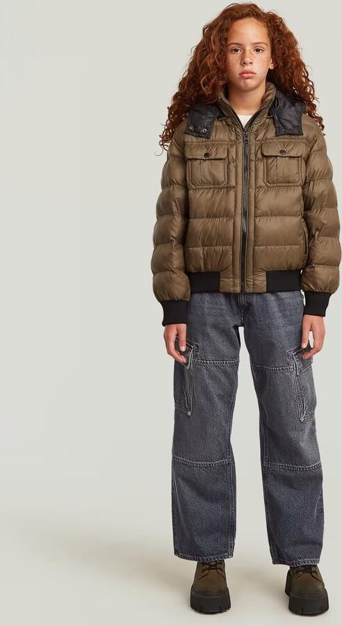 G-Star RAW Bowey Extreme Cargo Loose Jeans voor meisjes Donkerblauw meisjes - Foto 5
