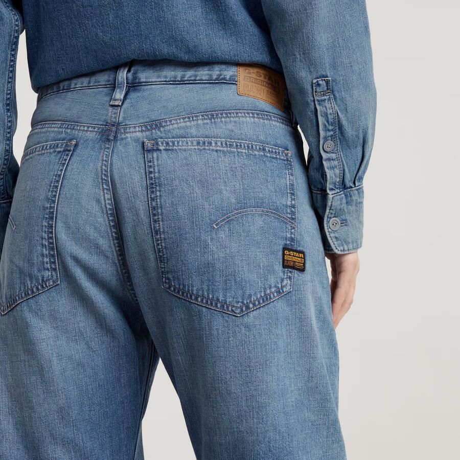 G-Star RAW Bowey Barrel Lined Loose Jeans Midden blauw Dames - Foto 2