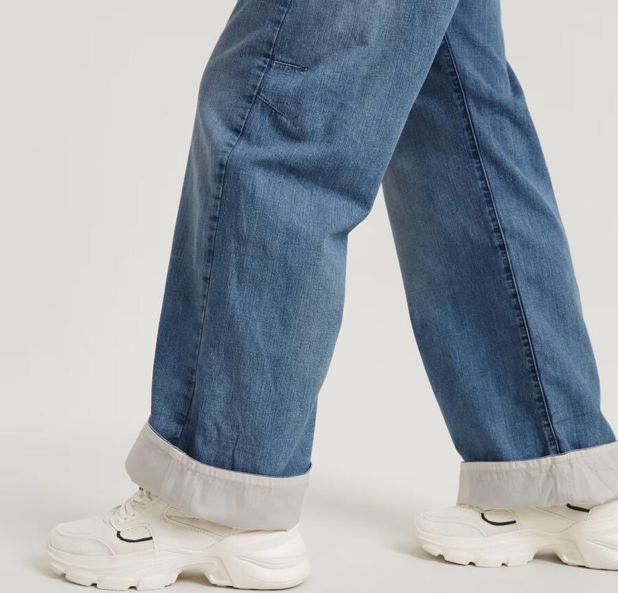 G-Star RAW Bowey Barrel Lined Loose Jeans Midden blauw Dames - Foto 5