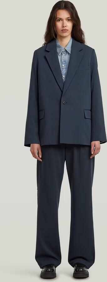 G-Star RAW Bowey Pleated Chino Donkerblauw Dames - Foto 7