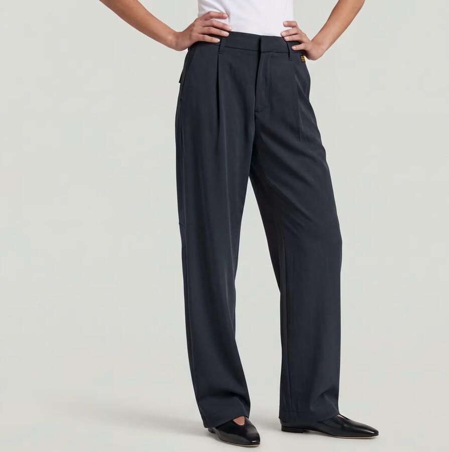 G-Star RAW Bowey Pleated Chino Donkerblauw Dames - Foto 4