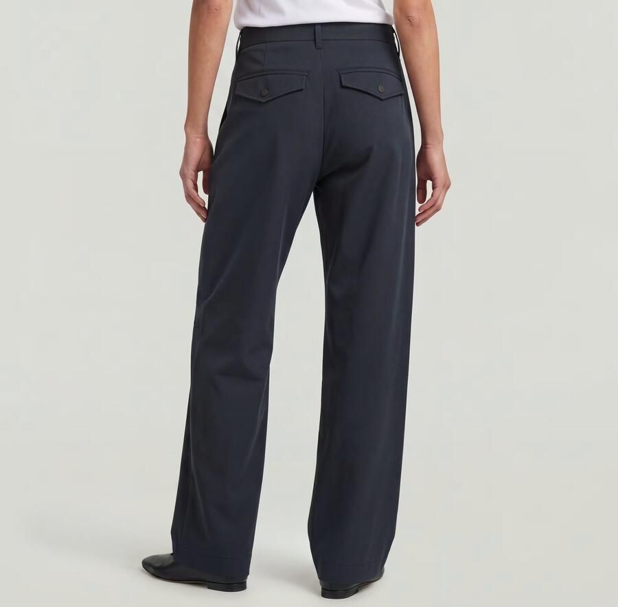G-Star RAW Bowey Pleated Chino Donkerblauw Dames - Foto 5