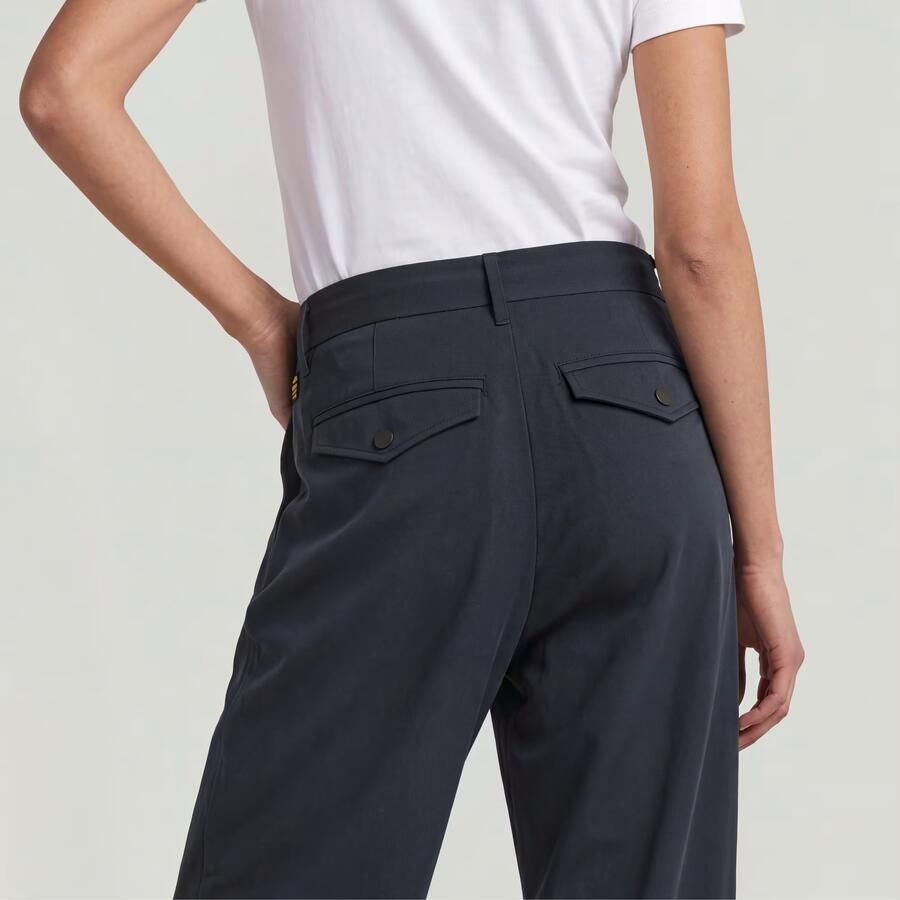 G-Star RAW Bowey Pleated Chino Donkerblauw Dames - Foto 3