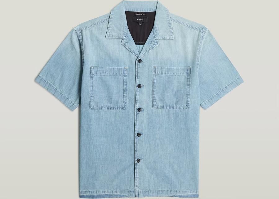 G-Star RAW Bowling 2-Pocket Regular Overhemd Lichtblauw Heren - Foto 6