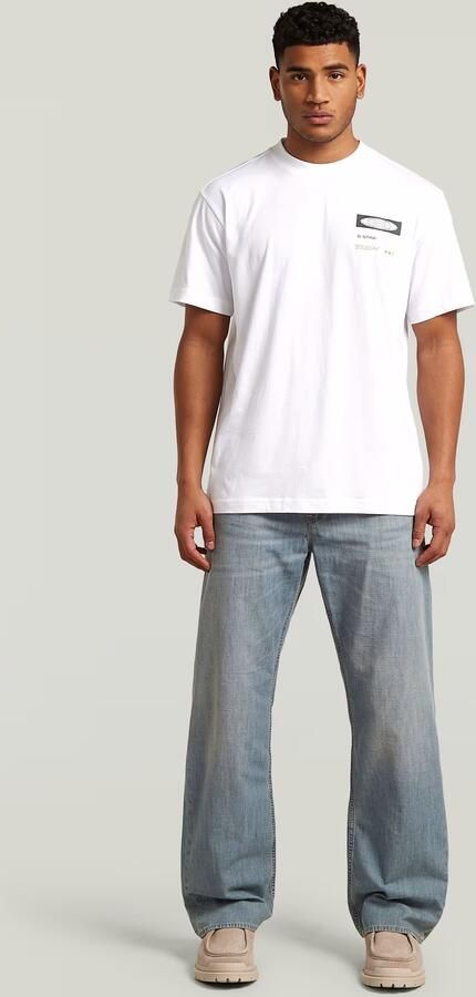 G-Star RAW Box Globe Graphic T-Shirt Wit Heren - Foto 9