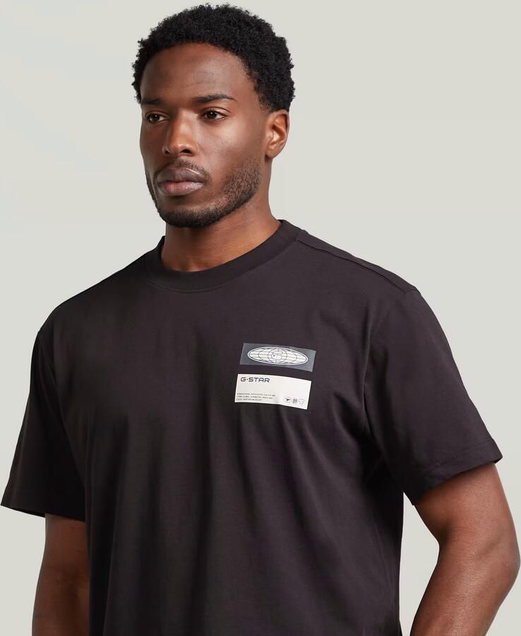 G-Star RAW Box Globe Graphic T-Shirt Zwart Heren - Foto 5