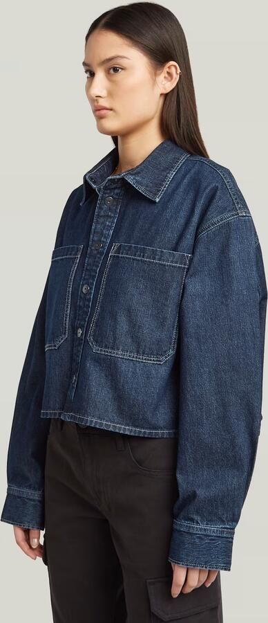G-Star RAW Boxy 2-Pocket Overshirt Anders Dames - Foto 6