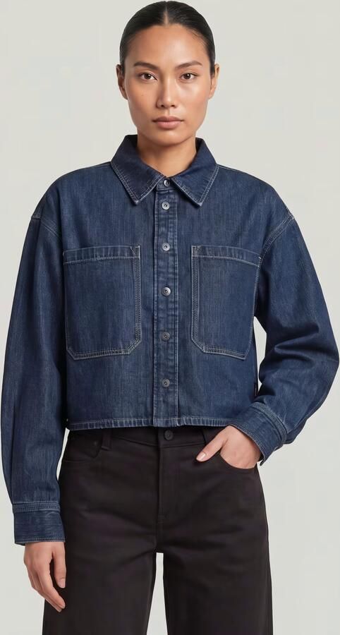 G-Star RAW Boxy 2-Pocket Overshirt Anders Dames - Foto 6