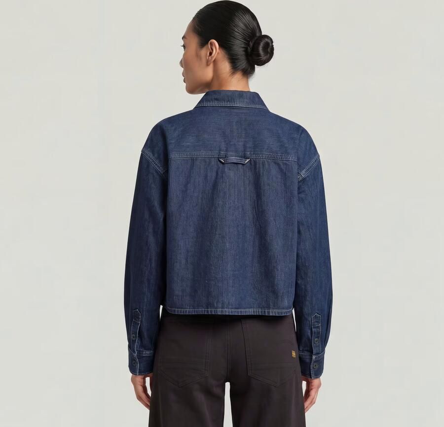 G-Star RAW Boxy 2-Pocket Overshirt Anders Dames - Foto 4