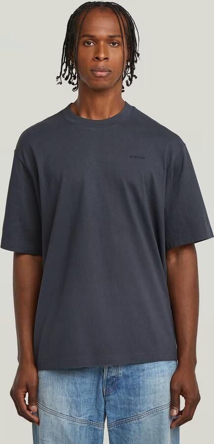 G-Star RAW Boxy Base T-shirt Donkerblauw Heren - Foto 7
