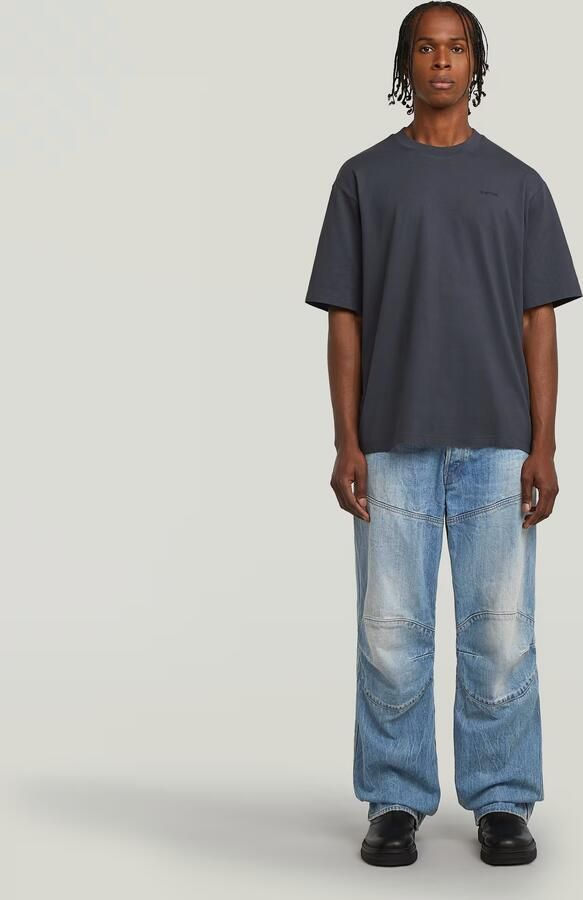 G-Star RAW Boxy Base T-shirt Donkerblauw Heren - Foto 4