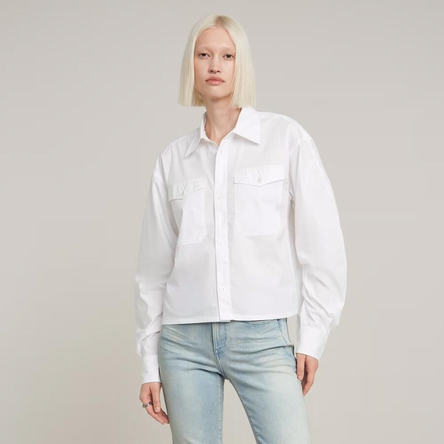 G-Star RAW Boxy Blouse Wit Dames - Foto 7