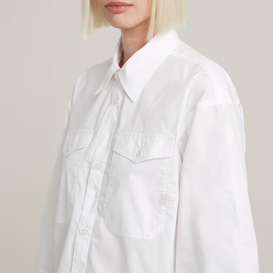 G-Star RAW Boxy Blouse Wit Dames - Foto 2