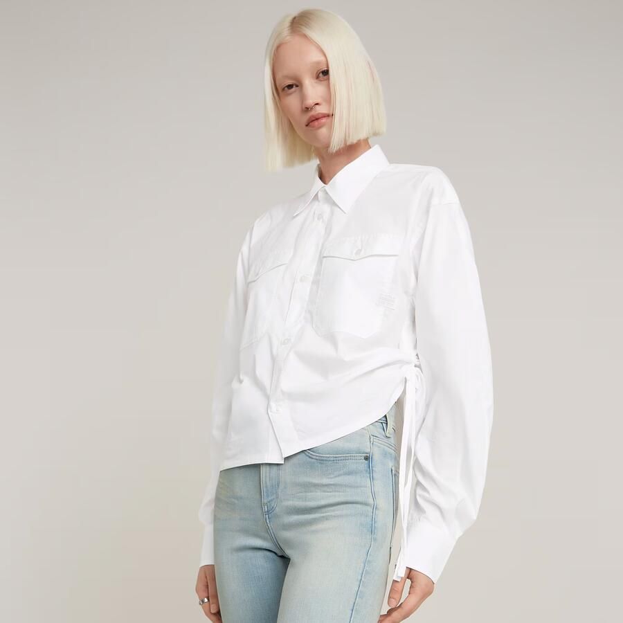 G-Star RAW Boxy Blouse Wit Dames - Foto 3