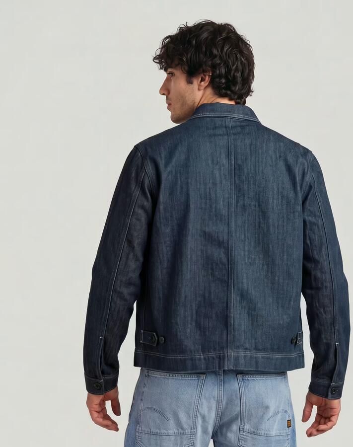 G-Star RAW Boxy Clean Neo Raw Overshirt Donkerblauw Heren - Foto 5