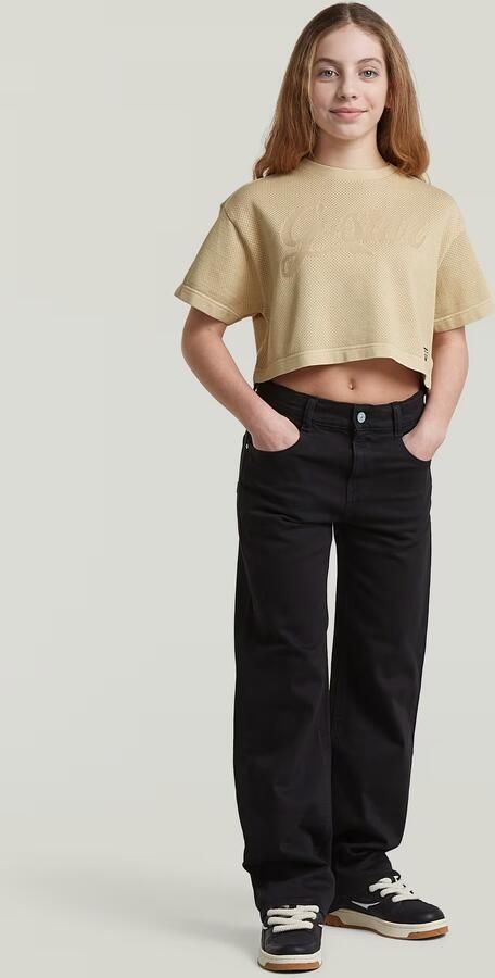 G-Star RAW Boxy Cropped T-Shirt voor meisjes Beige meisjes - Foto 4