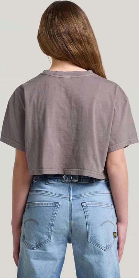 G-Star RAW Boxy Cropped T-Shirt voor meisjes Grijs meisjes - Foto 7