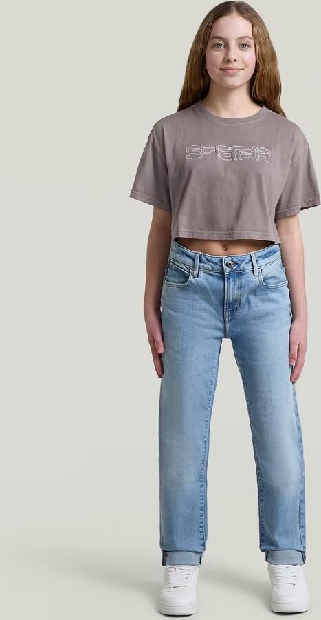 G-Star RAW Boxy Cropped T-Shirt voor meisjes Grijs meisjes - Foto 6
