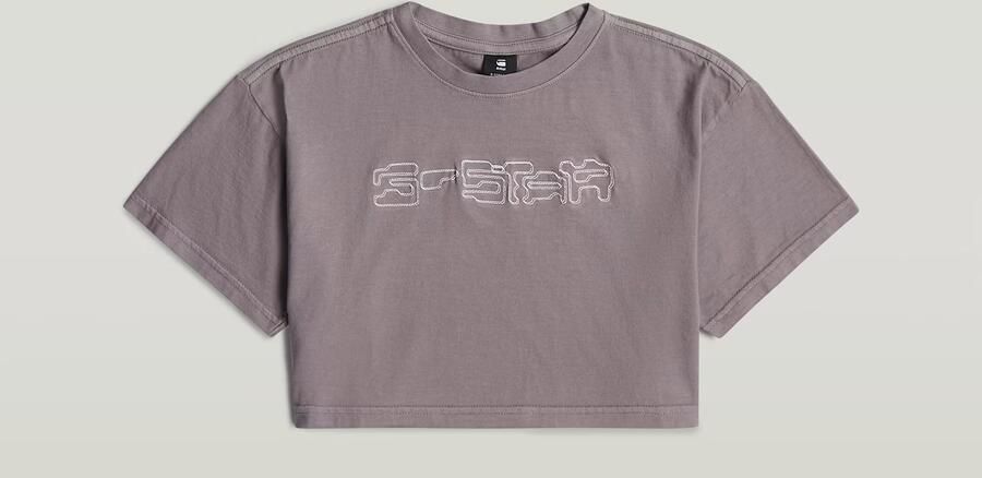 G-Star RAW Boxy Cropped T-Shirt voor meisjes Grijs meisjes - Foto 8