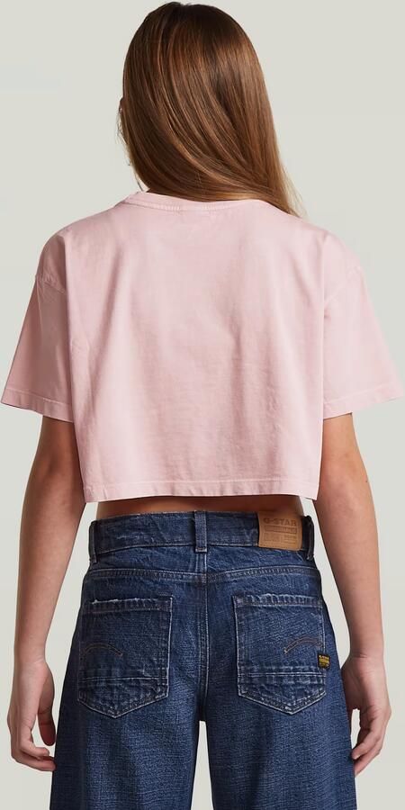 G-Star RAW Boxy Cropped T-Shirt voor meisjes Roze meisjes - Foto 3